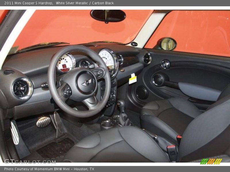 White Silver Metallic / Carbon Black 2011 Mini Cooper S Hardtop