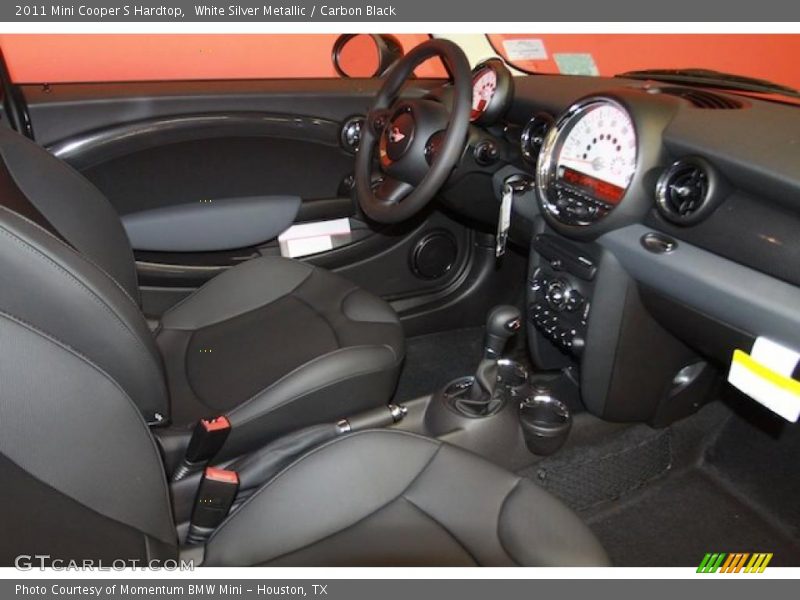 White Silver Metallic / Carbon Black 2011 Mini Cooper S Hardtop