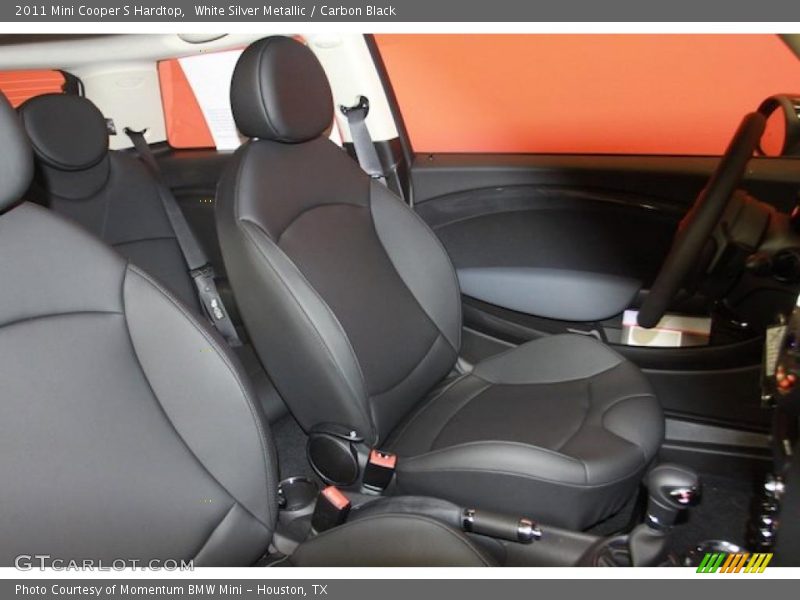 White Silver Metallic / Carbon Black 2011 Mini Cooper S Hardtop