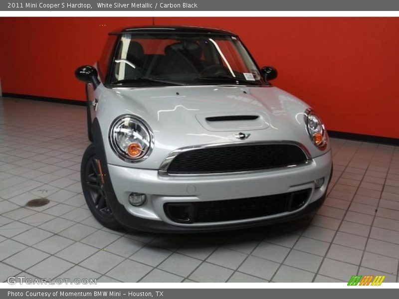 White Silver Metallic / Carbon Black 2011 Mini Cooper S Hardtop