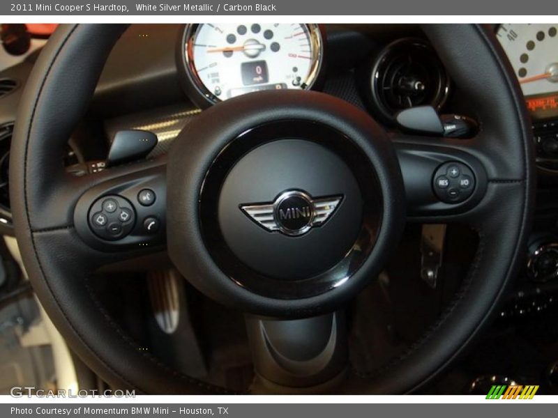 White Silver Metallic / Carbon Black 2011 Mini Cooper S Hardtop