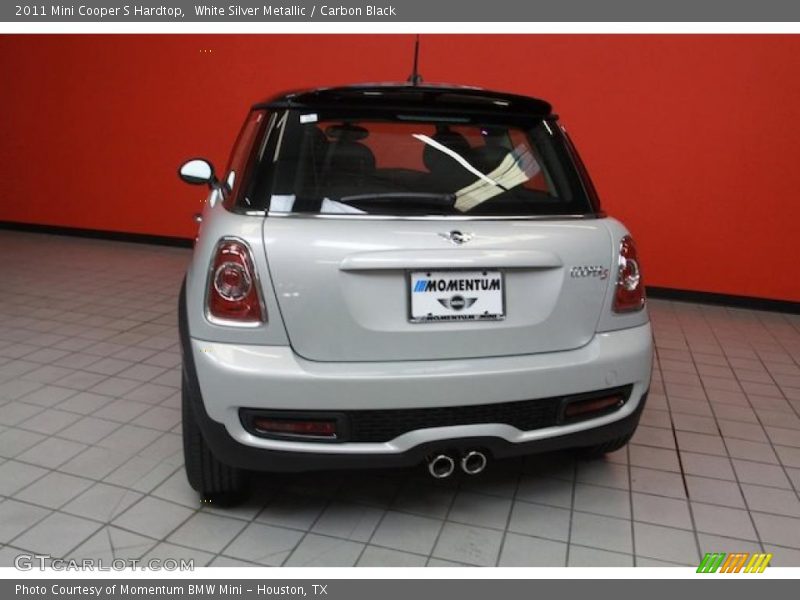White Silver Metallic / Carbon Black 2011 Mini Cooper S Hardtop