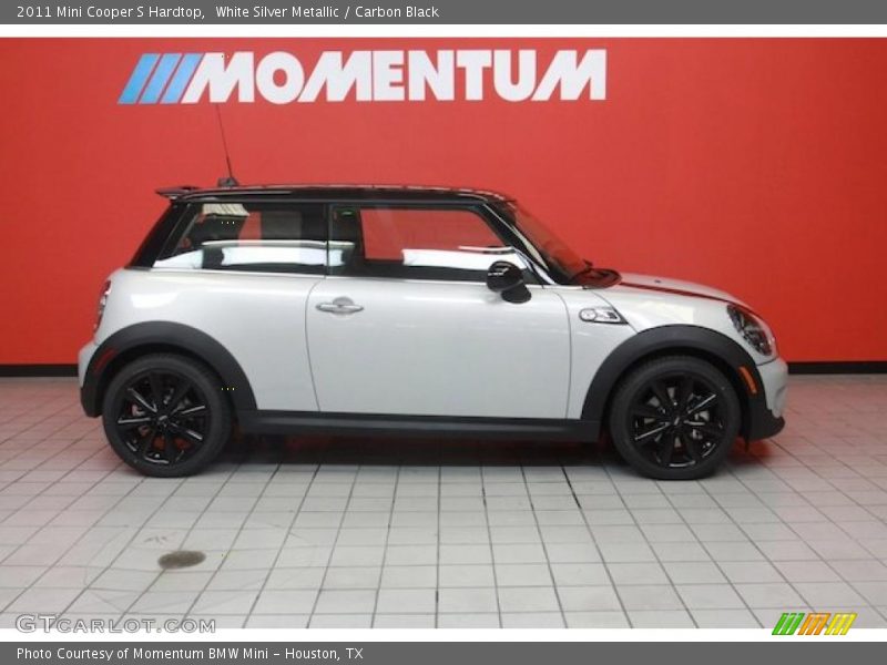 White Silver Metallic / Carbon Black 2011 Mini Cooper S Hardtop