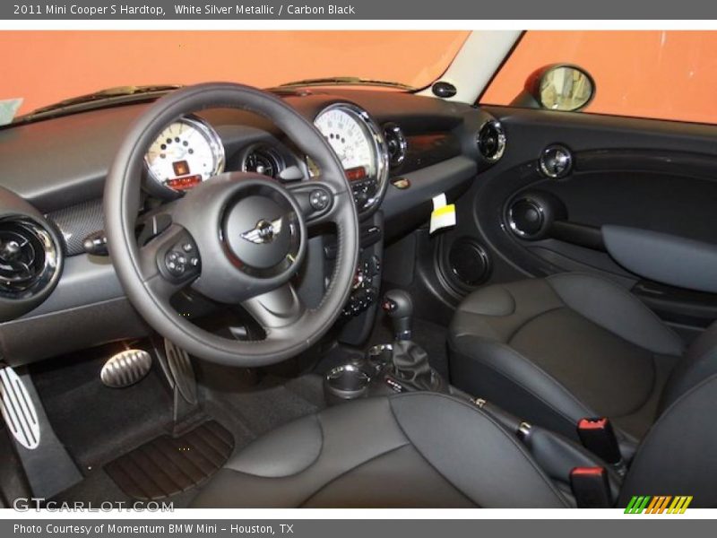 Carbon Black Interior - 2011 Cooper S Hardtop 
