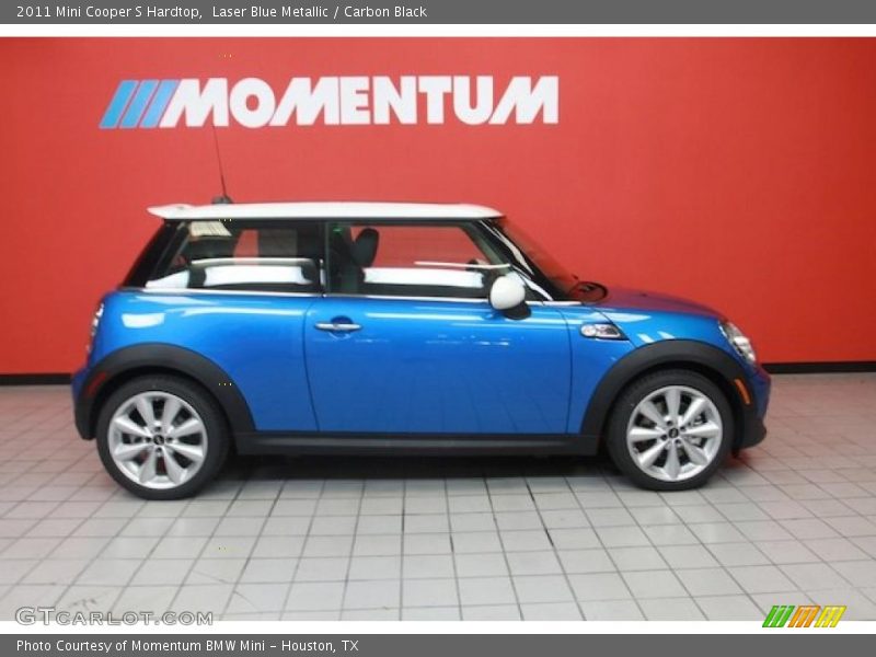 Laser Blue Metallic / Carbon Black 2011 Mini Cooper S Hardtop