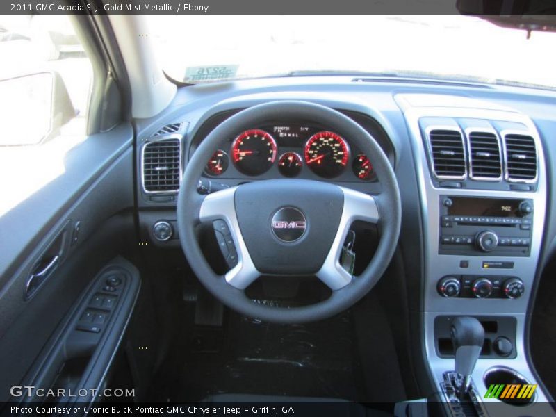 Gold Mist Metallic / Ebony 2011 GMC Acadia SL