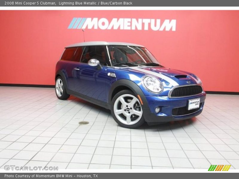 Lightning Blue Metallic / Blue/Carbon Black 2008 Mini Cooper S Clubman