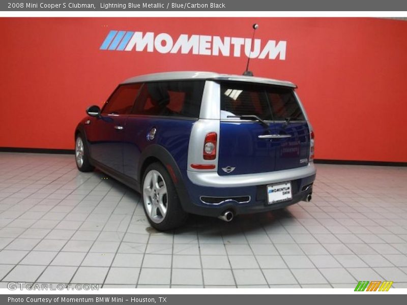 Lightning Blue Metallic / Blue/Carbon Black 2008 Mini Cooper S Clubman