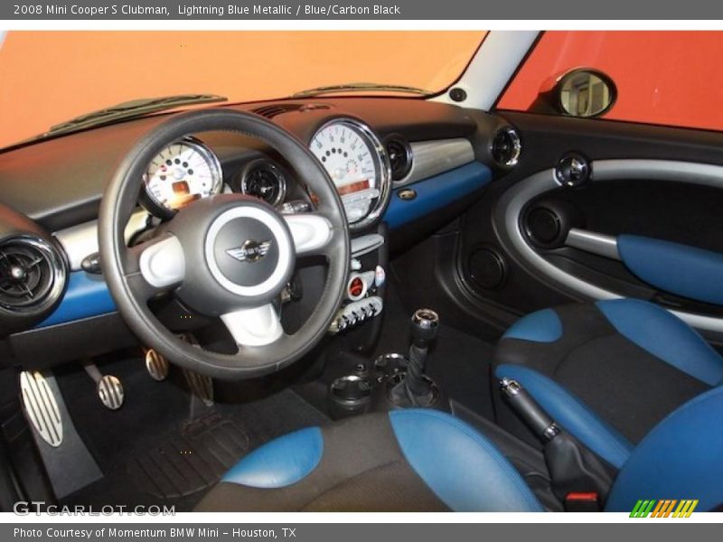 Lightning Blue Metallic / Blue/Carbon Black 2008 Mini Cooper S Clubman