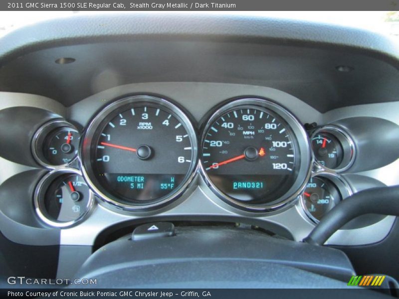  2011 Sierra 1500 SLE Regular Cab SLE Regular Cab Gauges