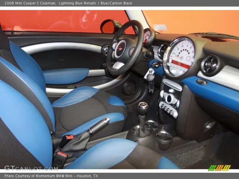 Lightning Blue Metallic / Blue/Carbon Black 2008 Mini Cooper S Clubman