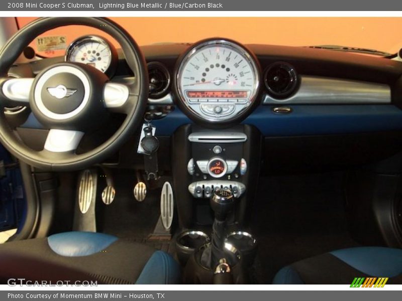 Lightning Blue Metallic / Blue/Carbon Black 2008 Mini Cooper S Clubman