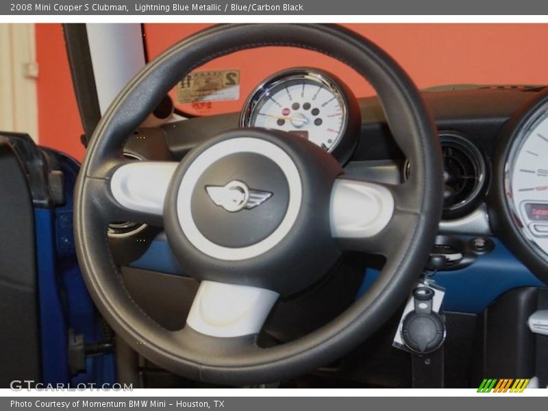 Lightning Blue Metallic / Blue/Carbon Black 2008 Mini Cooper S Clubman