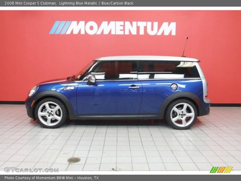 Lightning Blue Metallic / Blue/Carbon Black 2008 Mini Cooper S Clubman