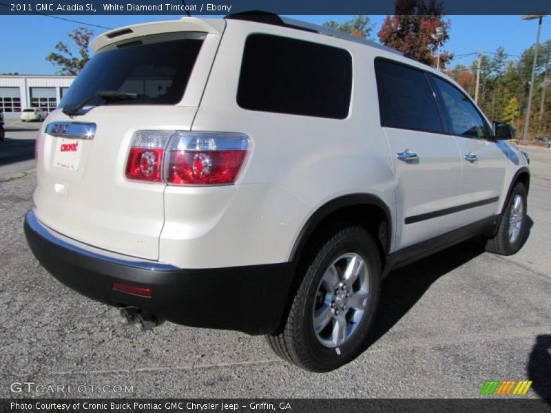 White Diamond Tintcoat / Ebony 2011 GMC Acadia SL