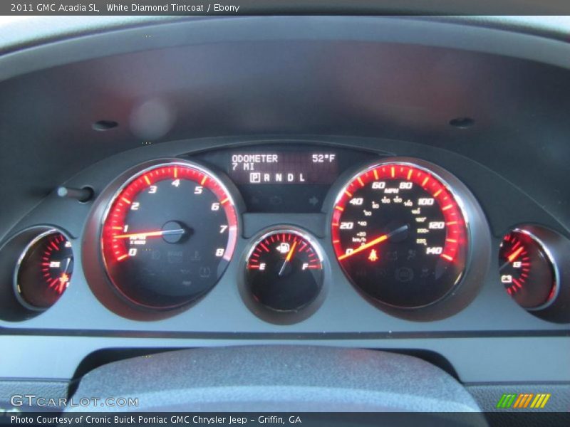 White Diamond Tintcoat / Ebony 2011 GMC Acadia SL