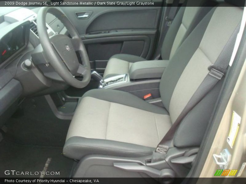 Light Sandstone Metallic / Dark Slate Gray/Light Graystone 2009 Dodge Journey SE