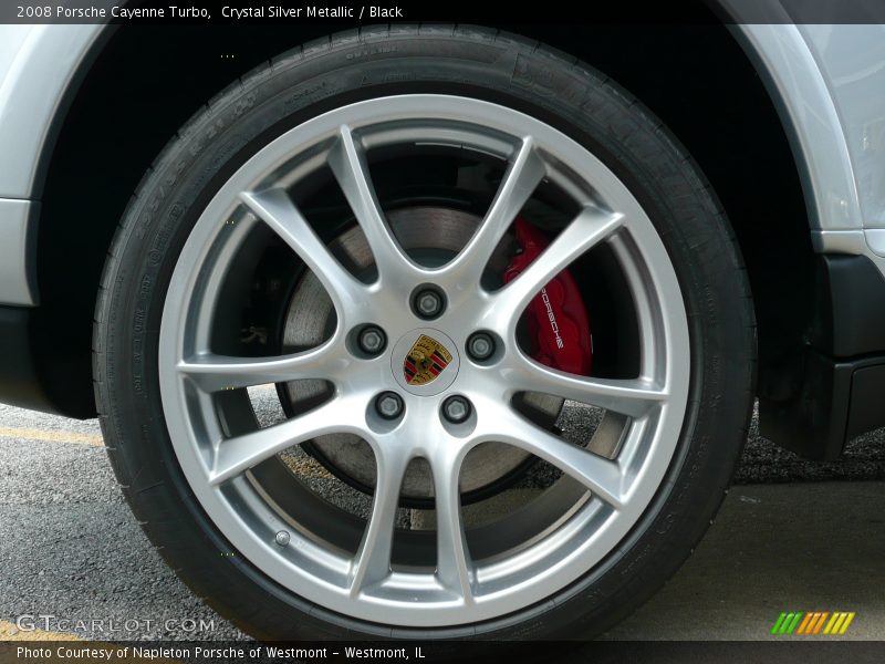 Crystal Silver Metallic / Black 2008 Porsche Cayenne Turbo