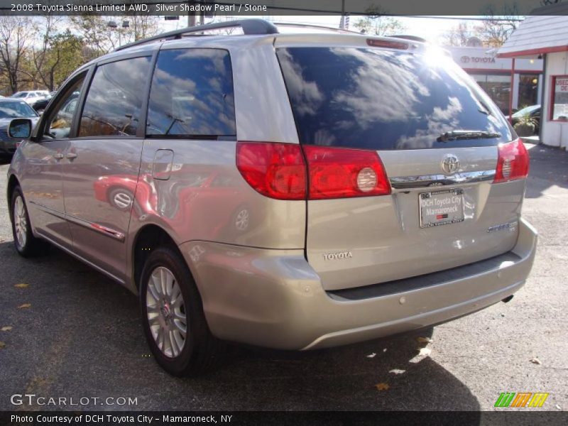 Silver Shadow Pearl / Stone 2008 Toyota Sienna Limited AWD