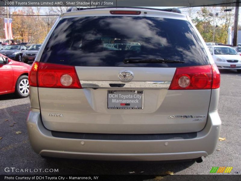 Silver Shadow Pearl / Stone 2008 Toyota Sienna Limited AWD