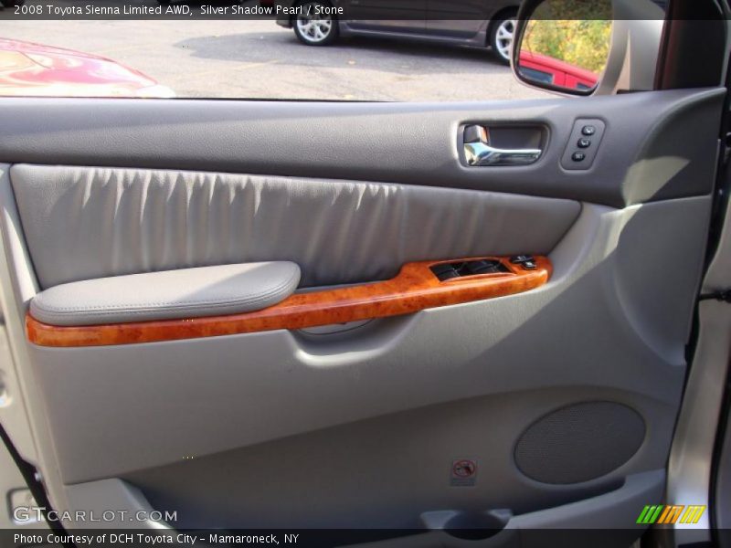 Silver Shadow Pearl / Stone 2008 Toyota Sienna Limited AWD