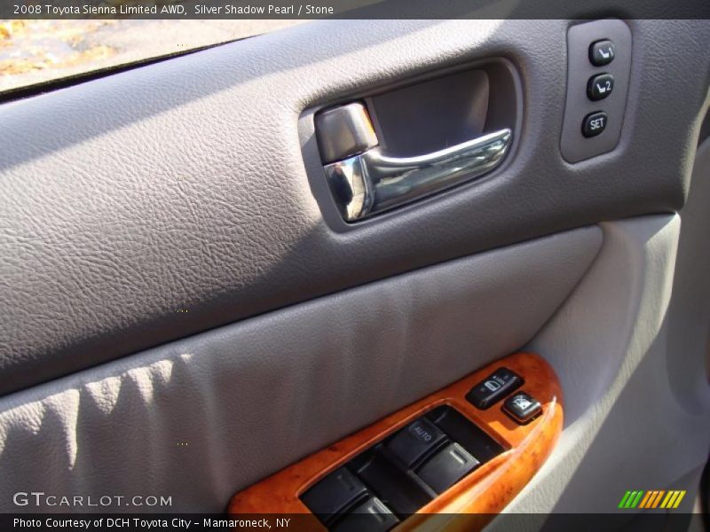 Silver Shadow Pearl / Stone 2008 Toyota Sienna Limited AWD