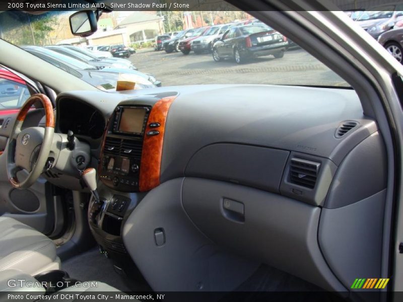 Silver Shadow Pearl / Stone 2008 Toyota Sienna Limited AWD
