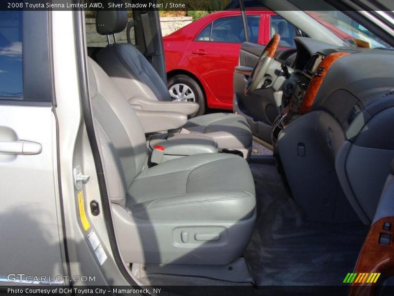 Silver Shadow Pearl / Stone 2008 Toyota Sienna Limited AWD