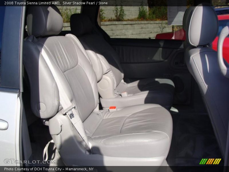 Silver Shadow Pearl / Stone 2008 Toyota Sienna Limited AWD