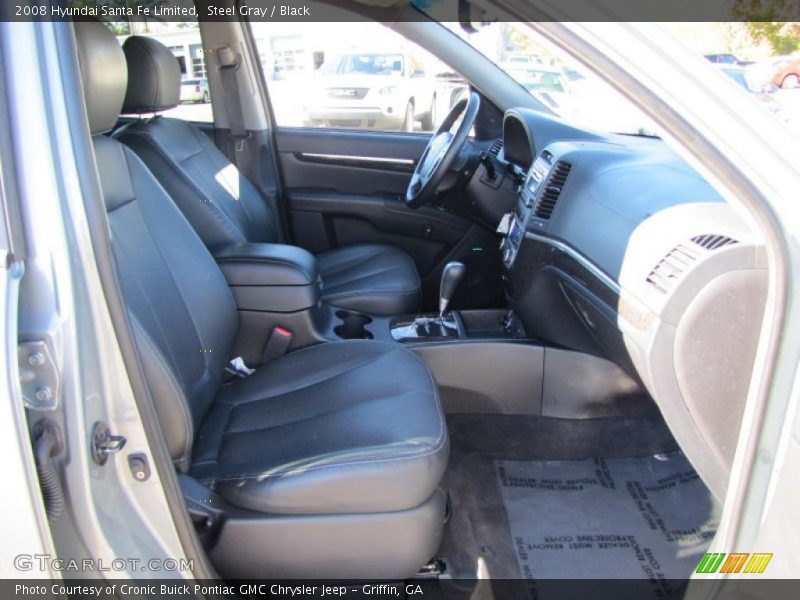 Steel Gray / Black 2008 Hyundai Santa Fe Limited