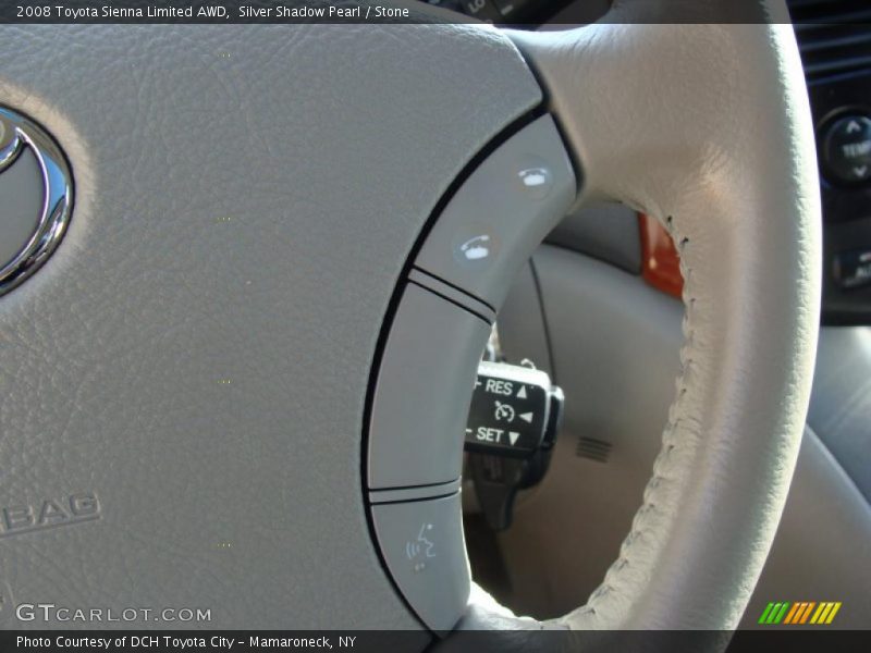 Silver Shadow Pearl / Stone 2008 Toyota Sienna Limited AWD