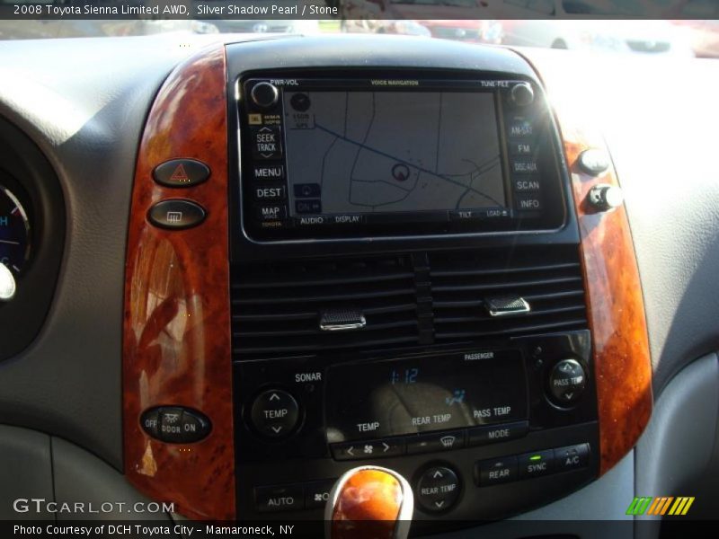 Silver Shadow Pearl / Stone 2008 Toyota Sienna Limited AWD