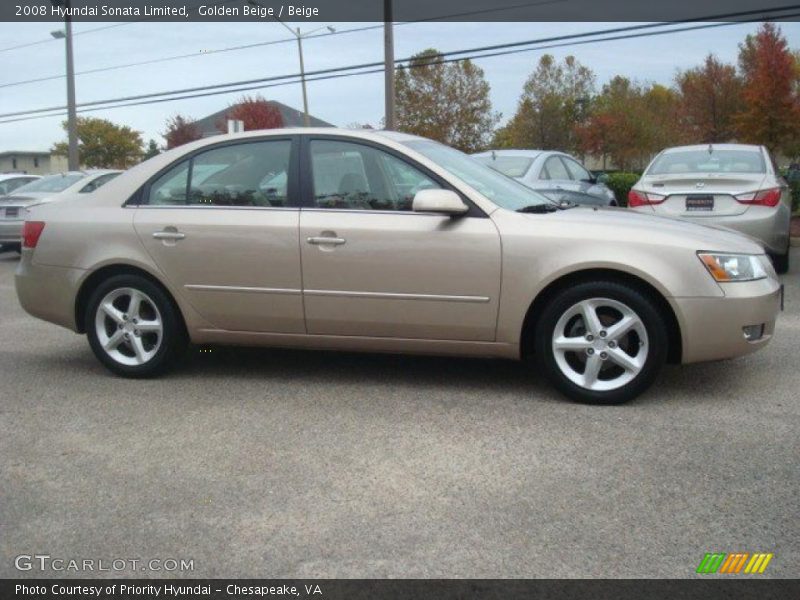 Golden Beige / Beige 2008 Hyundai Sonata Limited