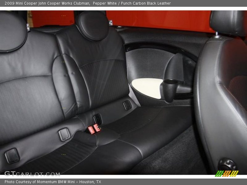 Pepper White / Punch Carbon Black Leather 2009 Mini Cooper John Cooper Works Clubman
