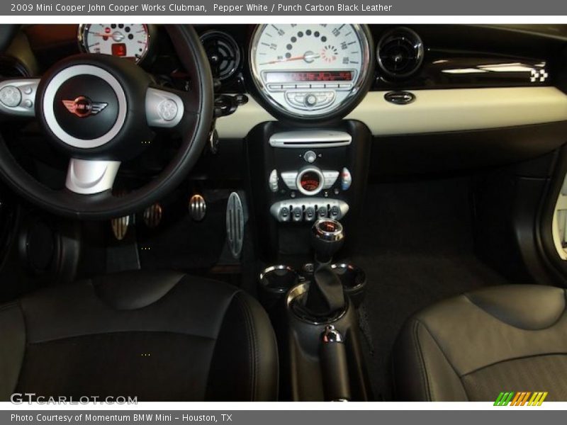 Pepper White / Punch Carbon Black Leather 2009 Mini Cooper John Cooper Works Clubman