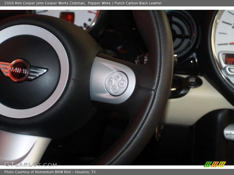 Pepper White / Punch Carbon Black Leather 2009 Mini Cooper John Cooper Works Clubman