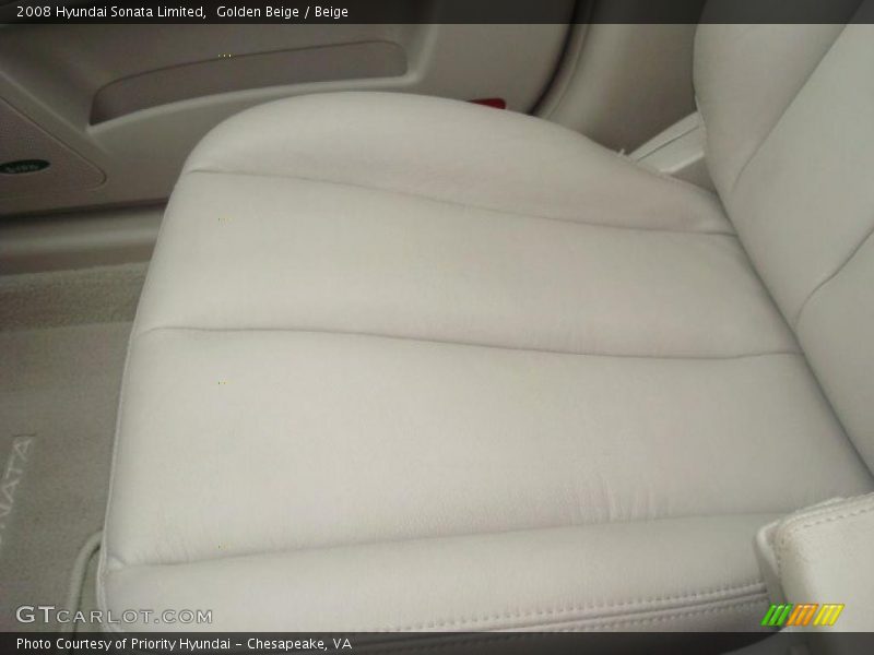 Golden Beige / Beige 2008 Hyundai Sonata Limited