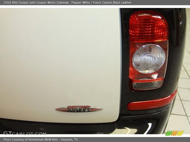 Pepper White / Punch Carbon Black Leather 2009 Mini Cooper John Cooper Works Clubman