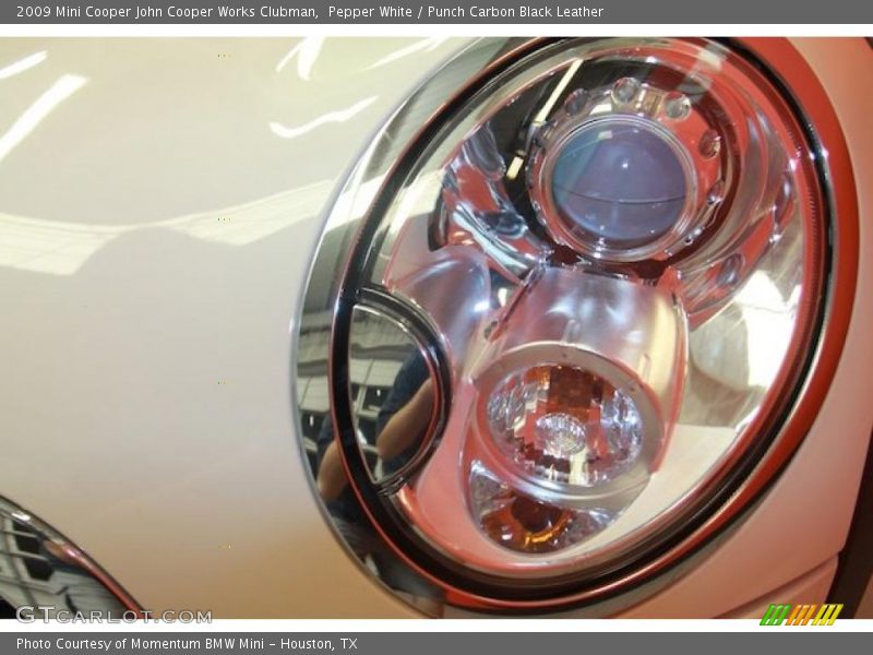 Pepper White / Punch Carbon Black Leather 2009 Mini Cooper John Cooper Works Clubman