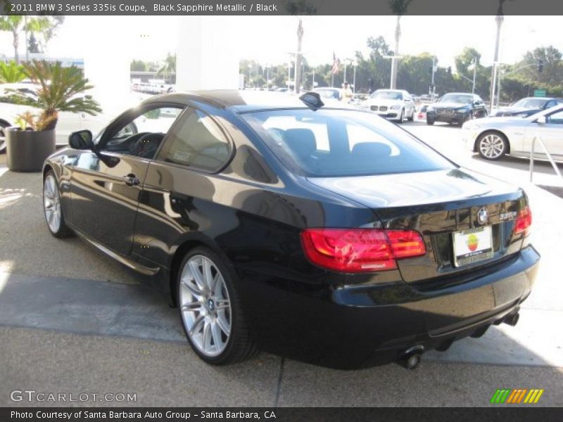 Black Sapphire Metallic / Black 2011 BMW 3 Series 335is Coupe