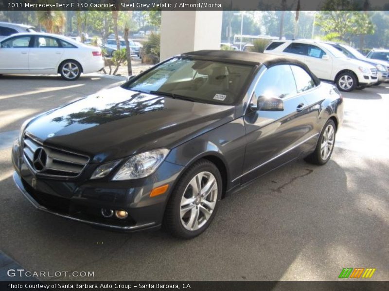 Steel Grey Metallic / Almond/Mocha 2011 Mercedes-Benz E 350 Cabriolet