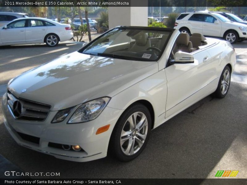 Arctic White / Almond/Mocha 2011 Mercedes-Benz E 350 Cabriolet