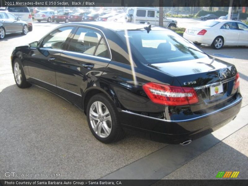 Black / Black 2011 Mercedes-Benz E 350 Sedan