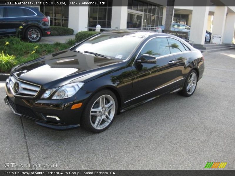 Black / Almond/Black 2011 Mercedes-Benz E 550 Coupe
