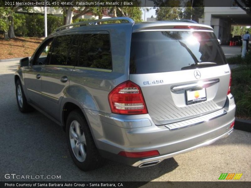 Palladium Silver Metallic / Black 2011 Mercedes-Benz GL 450 4Matic