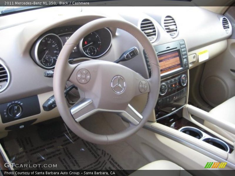 Black / Cashmere 2011 Mercedes-Benz ML 350