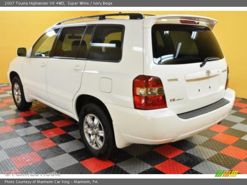 Super White / Ivory Beige 2007 Toyota Highlander V6 4WD