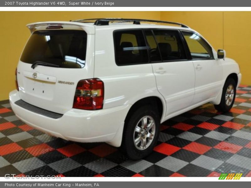 Super White / Ivory Beige 2007 Toyota Highlander V6 4WD