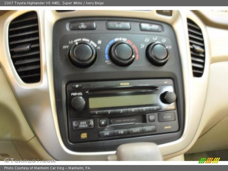 Super White / Ivory Beige 2007 Toyota Highlander V6 4WD