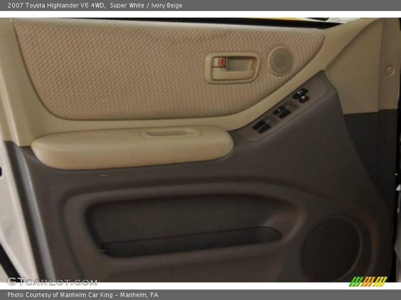 Super White / Ivory Beige 2007 Toyota Highlander V6 4WD